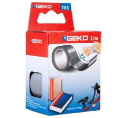 Nastro adesivo telato Tex - 38 mm x 2,7 m - grigio - Geko