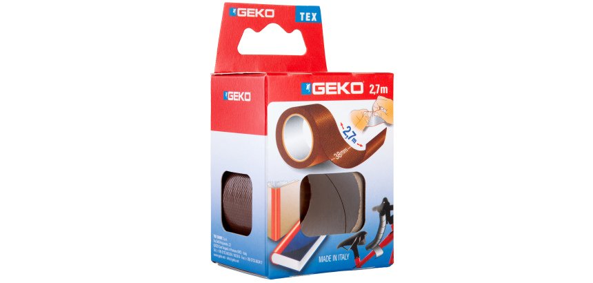 Nastro adesivo telato Tex - 38 mm x 2,7 m - marrone - Geko