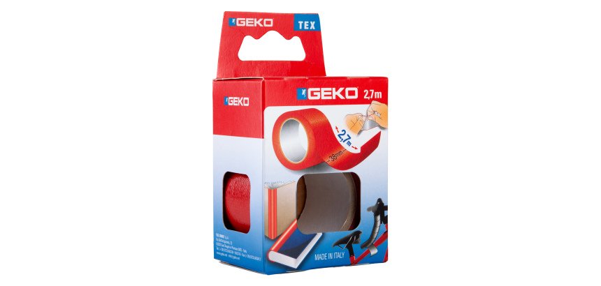 Nastro adesivo telato Tex - 38 mm x 2,7 m - rosso - Geko