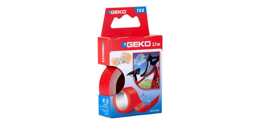 Nastro adesivo telato Tex - 19 mm x 2,7 m - rosso - Geko