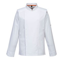 Giacca cuoco MeshAir Pro - maniche lunghe - taglia L - bianco - Portwest