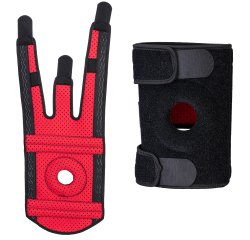 Supporto per ginocchio a rotula aperta - taglia unica - nero - Portwest