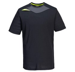 T-shirt DX4 - maniche corte - antibatterica - taglia XL - nero - Portwest