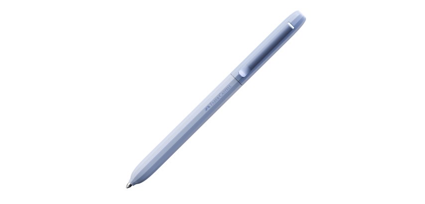 Penna a sfera Avori - punta M - fusto azzurro - Faber-Castell
