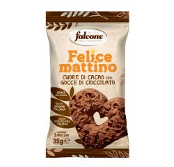 Cuore di cacao con gocce di cioccolato - monoporzione da 35 gr - Falcone
