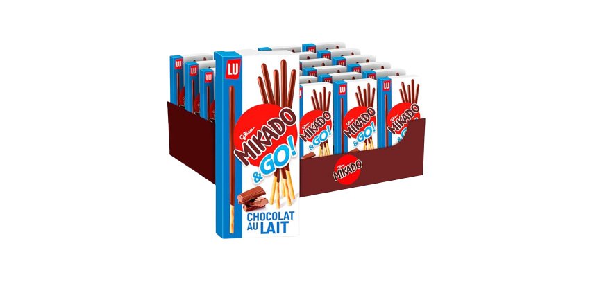 Mikado al latte - monoporzione 39 gr - Saiwa - conf. 24 pezzi