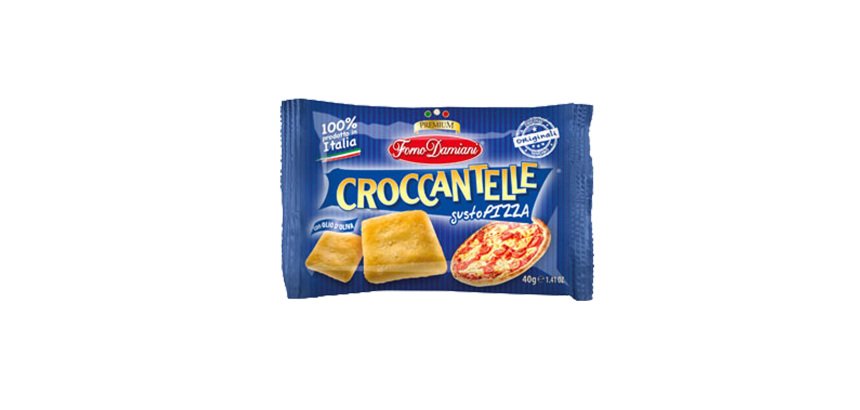 Croccantelle - in sacchetto - 35 gr - gusto Pizza - Forno Damiani - conf. 50 pezzi