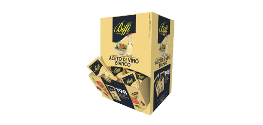 Aceto di vino bianco - bustina monodose da 5 ml - Biffi - conf. 198 pezzi