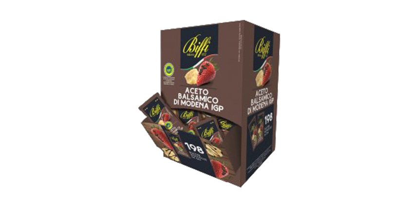 Aceto balsamico di Modena IGP - bustina monodose da 5 ml - Biffi - conf. 198 pezzi