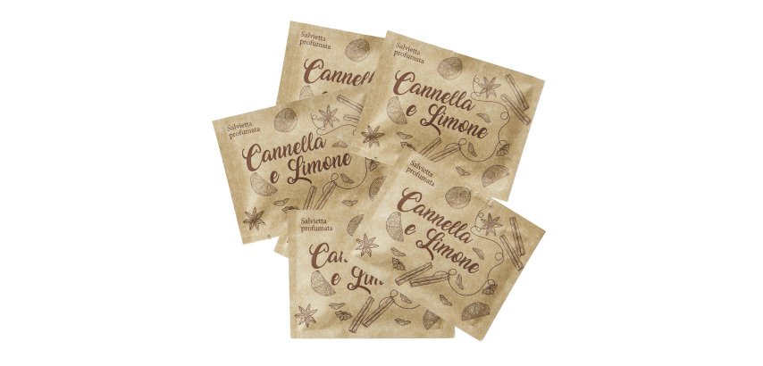Salviette al limone e cannella - Leone - box 100 pezzi