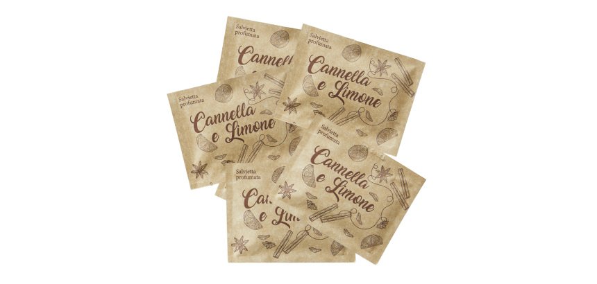 Salviette al limone e cannella - Leone - box 100 pezzi
