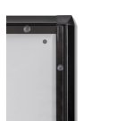 Indoor Lockable Showcase Economy Black 6x A4