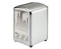 Dispenser tovaglioli da bar - 10x9x13 cm - argento - Leone