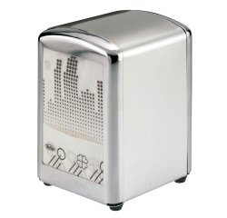 Dispenser tovaglioli da bar - 10x9x13 cm - argento - Leone