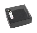 Tovaglioli cocktail - 2 veli - 20 x 20 cm - carta - nero - Pro Nappe - conf. 50 pezzi