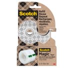 Dispenser di nastro adesivo - 2 rotoli Scotch Magic inclusi - acciaio - Scotch