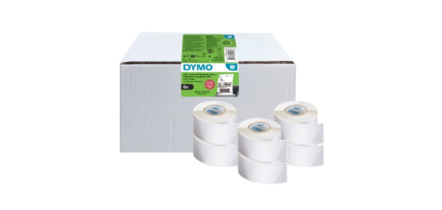 Rotolo 220 etichette LW 2238107 - 104 x 159 mm - carta - UPS  - bianco - Dymo - value pack 6 pezzi