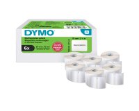 Rotolo 320 etichette LW 2234188 - 54 x 70 mm - carta - multiuso - bianco - Dymo - value pack 6 pezzi