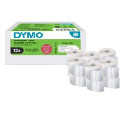 Rotolo 500 etichette LW 2234186 - 19 x 51 mm - carta - multiuso - bianco - Dymo - value pack 12 pezzi