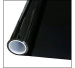 Pellicola adesiva - 50 cm x 10 m - protezione UV alta - trasparenza medio bassa -  riflettente/nero - Patifix