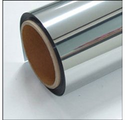 Pellicola adesiva - 50 cm x 10 m - protezione UV alta - trasparenza medio bassa -  riflettente/ a specchio - Patifix