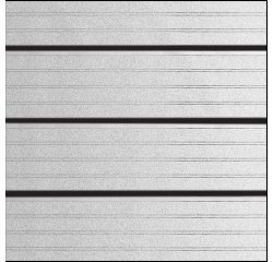 Plastica decorativa statica - 45 cm x 1,5 m - strisce sale riunioni - PVC - trasparente opaco - Patifix