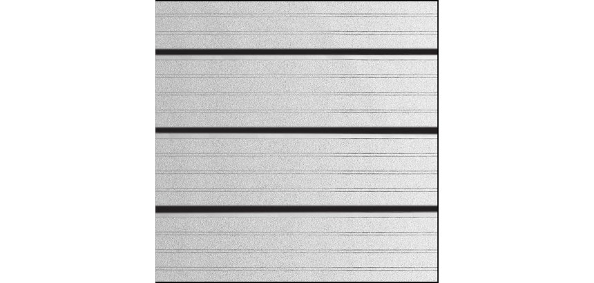 Plastica decorativa statica - 45 cm x 1,5 m - strisce sale riunioni - PVC - trasparente opaco - Patifix