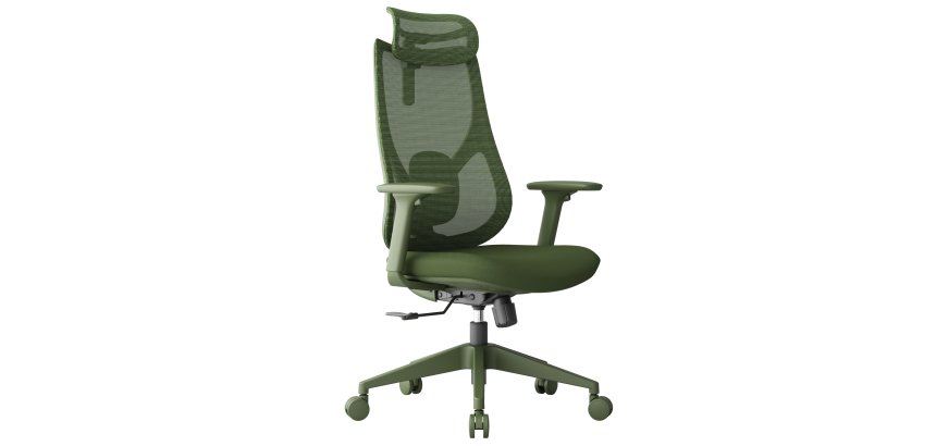 Seduta semidirezionali Linear LIN - con braccioli regolabili e poggiatesta - verde - Unisit