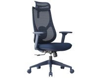 Seduta semidirezionali Linear LIN - con braccioli regolabili e poggiatesta - blu - Unisit