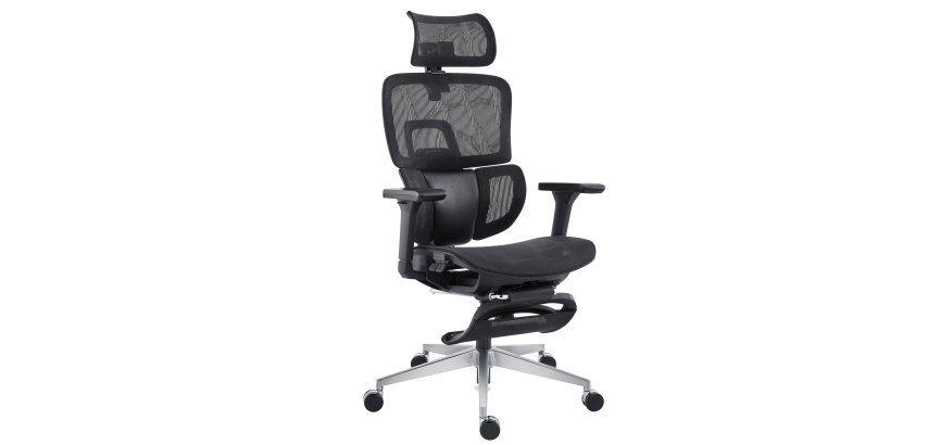 Seduta ergonomica - con braccioli regolabili - nero - Unisit