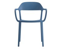 Seduta attesa Mina - con braccioli fissi - blu - Unisit