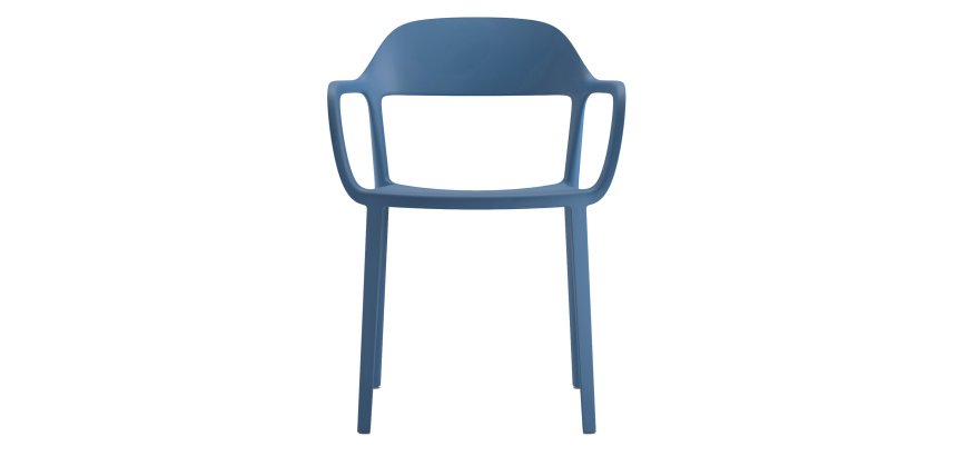 Seduta attesa Mina - con braccioli fissi - blu - Unisit