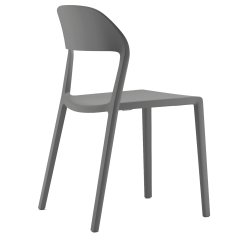 Seduta attesa Mina - con braccioli fissi - grigio - Unisit