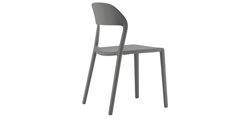 Seduta attesa Mina - con braccioli fissi - grigio - Unisit
