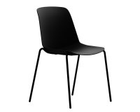 Seduta attesa Luna - 4 gambe - nero - Unisit