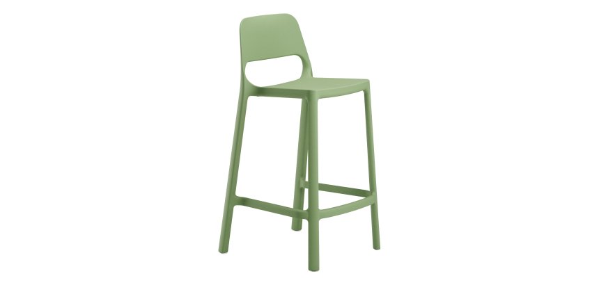 Sgabello alto Nuke - PP - verde - Unisit