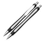 Penna a sfera a scatto Slider Rave  - punta XB  - fusto nero/bianco - nero - Schneider