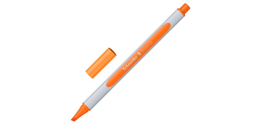 Evidenziatore Shine-Up - punta a scalpello  - arancione - Schneider