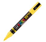Marcatore a base d'acqua Uni Posca PC5MBR - punta brush 1.0 - 4.0mm - giallo  - Uni Mitsubishi