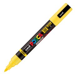 Marcatore a base d'acqua Uni Posca PC5MBR - punta brush 1.0 - 4.0mm - giallo  - Uni Mitsubishi