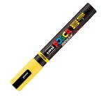 Marcatore a base d'acqua Uni Posca PC5MBR - punta brush 1.0 - 4.0mm - giallo  - Uni Mitsubishi