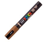 Marcatore a base d'acqua Uni Posca PC5MBR - punta brush 1.0 - 4.0mm - marrone  - Uni Mitsubishi