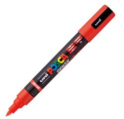 Marcatore a base d'acqua Uni Posca PC5MBR - punta brush 1.0 - 4.0mm - rosso - Uni Mitsubishi