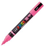 Marcatore a base d'acqua Uni Posca PC5MBR - punta brush 1.0 - 4.0mm - rosa - Uni Mitsubishi