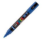 Marcatore a base d'acqua Uni Posca PC5MBR - punta brush 1.0 - 4.0mm - blu  - Uni Mitsubishi