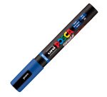 Marcatore a base d'acqua Uni Posca PC5MBR - punta brush 1.0 - 4.0mm - blu  - Uni Mitsubishi