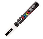 Marcatore a base d'acqua Uni Posca PC5MBR - punta brush 1.0 - 4.0mm - bianco  - Uni Mitsubishi