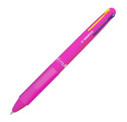 Penna a sfera 4 Multi Chrome - punta 1,00 mm - 4 colori - fucsia neon  - Osama