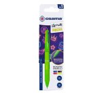 Penna a sfera 4 Multi Chrome - punta 1,00 mm - 4 colori - verde neon  - Osama
