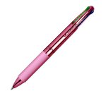 Penna a sfera 4 Multi Chrome - punta 1,00 mm - 4 colori - rose pink  - Osama